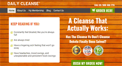 Desktop Screenshot of dailycleanse.com